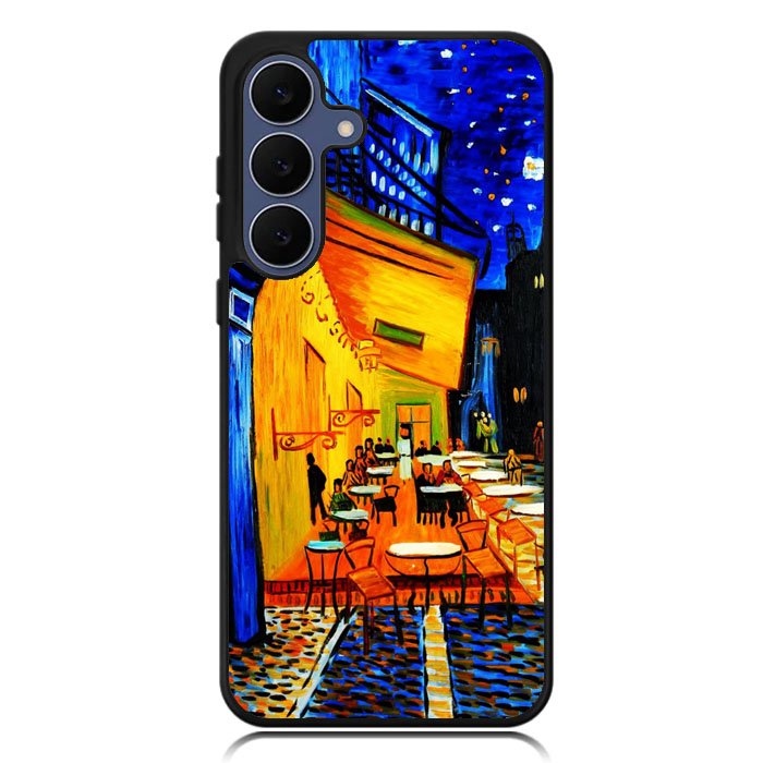 Cafe terrace Night by Vincent Van Gogh Samsung Galaxy S25 FE Case BC2521