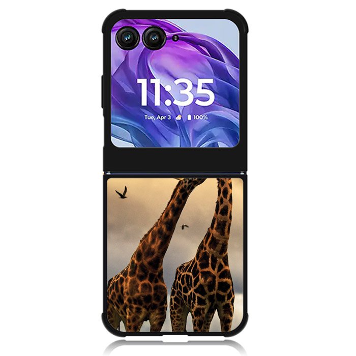 giraffes photography Motorola Moto Razr 2024 , Moto Razr 50 Case