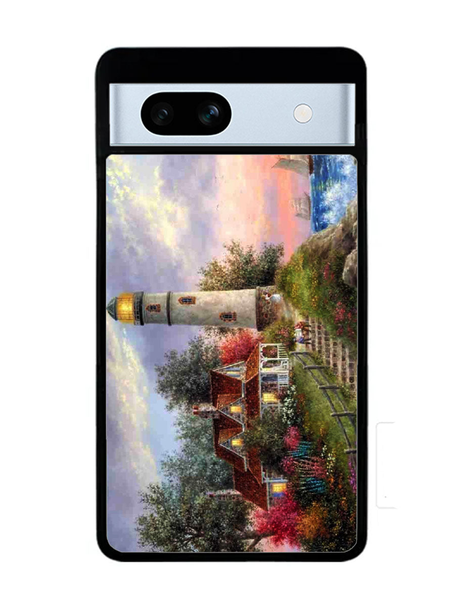 Lighthouse On Hill art Google Pixel 7A Case