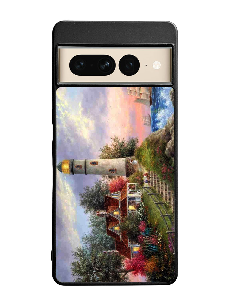 Lighthouse On Hill art Google Pixel 7 Pro Case