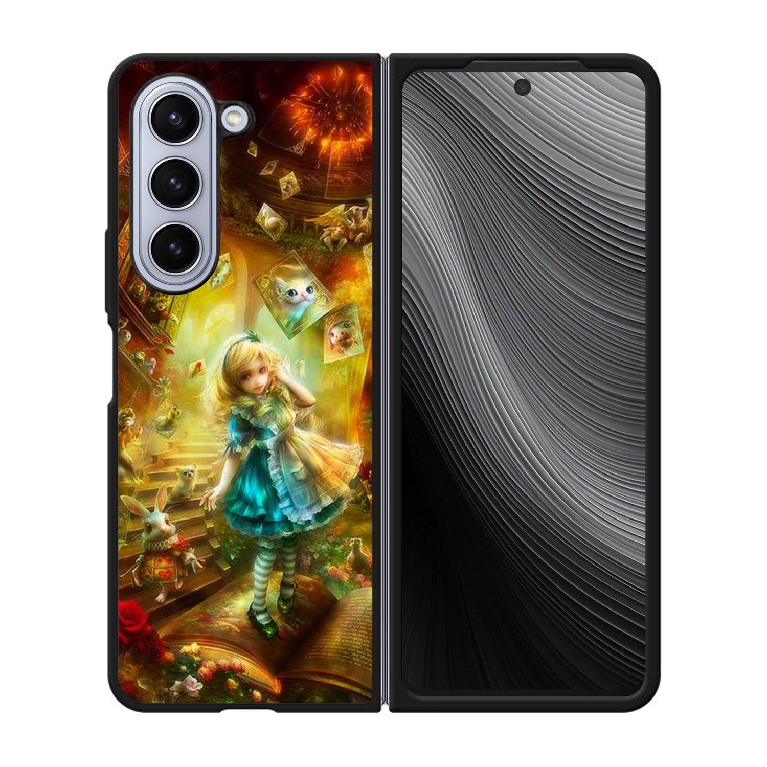 alice in wonderland ART Case Samsung Galaxy z Fold 5 5G BC2533