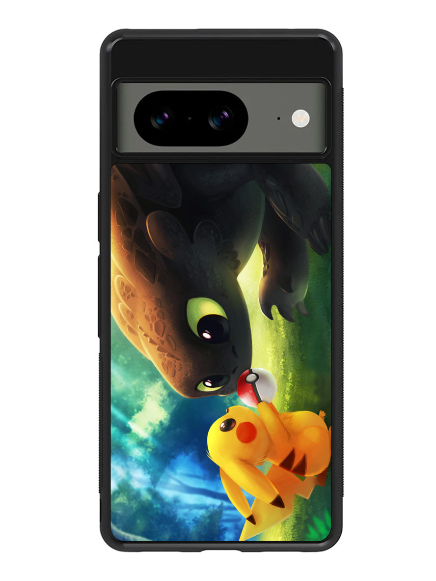 toothless and pikachu Google Pixel 8a Case