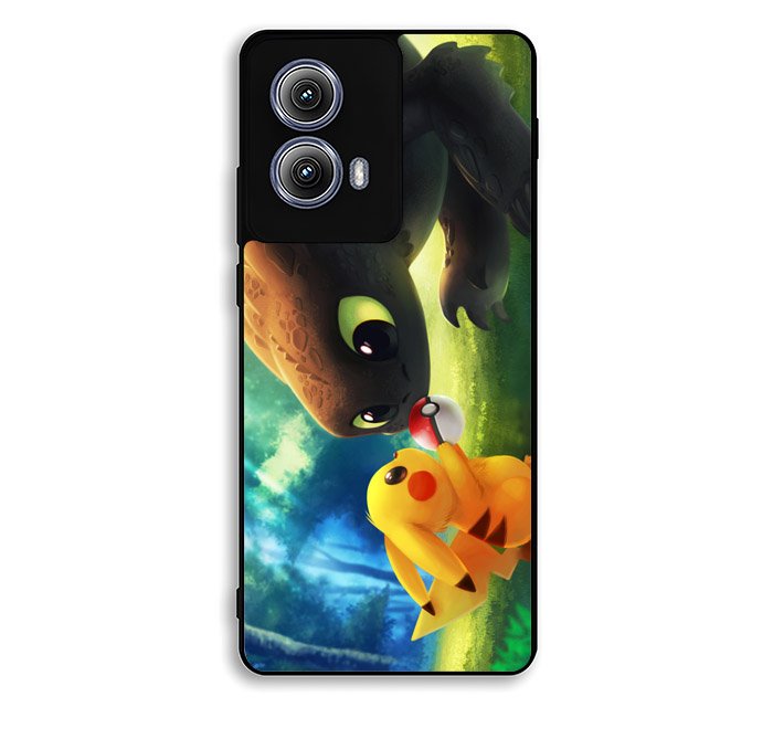 toothless and pikachu Motorola Moto Edge 2024 Case FE4567