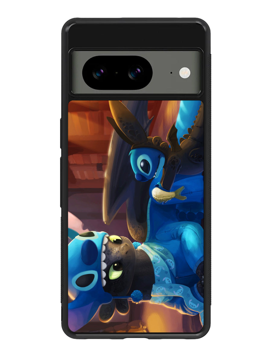stitch and toothless Google Pixel 8a Case