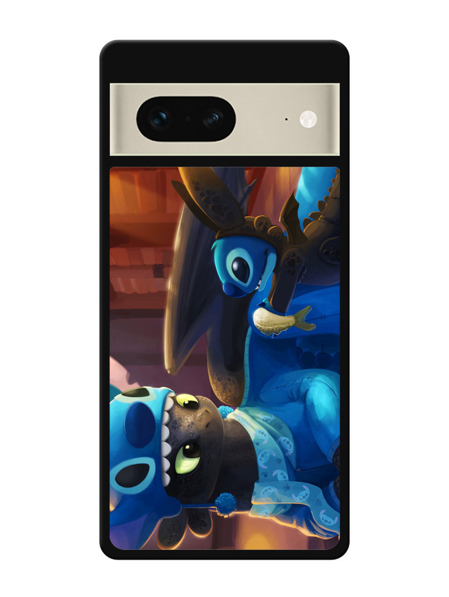 stitch and toothless Google Pixel 7 Case