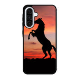 Horse Silhouette On Red Sunset Samsung Galaxy A56 Case FE3201