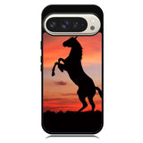 Horse Silhouette On Red Sunset Google Pixel 10 | Google Pixel 10 Pro Case BC2540