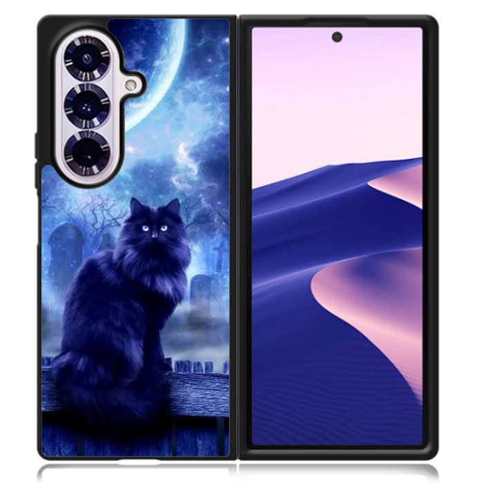 Cemetery Cat ART Samsung Galaxy Z Fold 7 5G Case BC2541