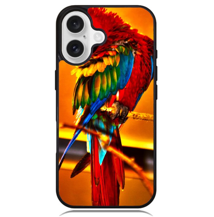 Scarlet Macaw Parrot Case iPhone 16 BC2544