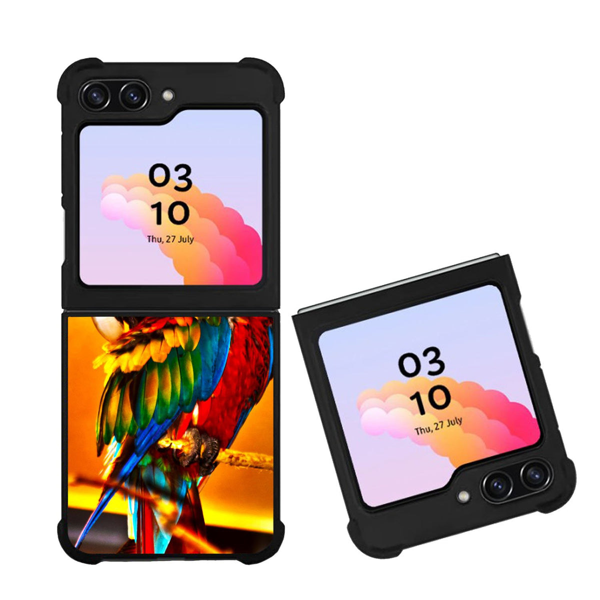 Scarlet Macaw Parrot Case Samsung Galaxy Z Flip 5 5G BC2544