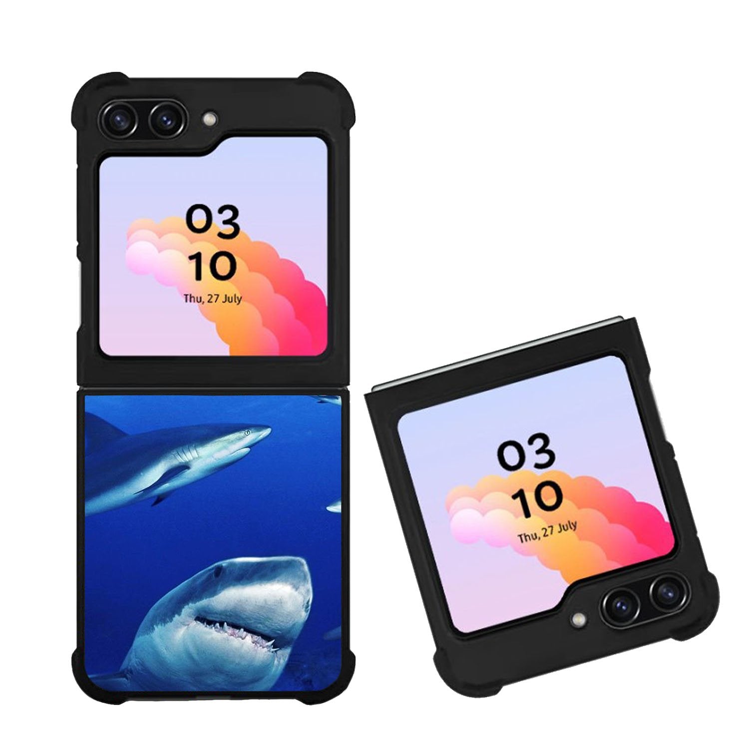 shark in water wallpaper Case Samsung Galaxy Z Flip 5 5G BC2545