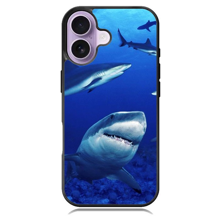 shark in water wallpaper iPhone 17 Case BC2545