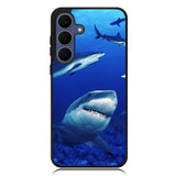 shark in water wallpaper Samsung Galaxy S25 FE Case BC2545