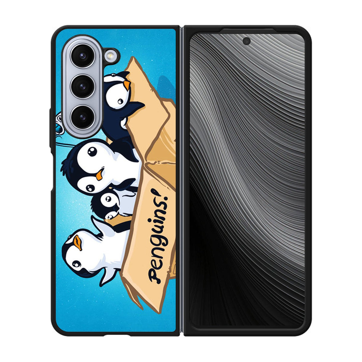 penguins art Case Samsung Galaxy z Fold 5 5G BC2546