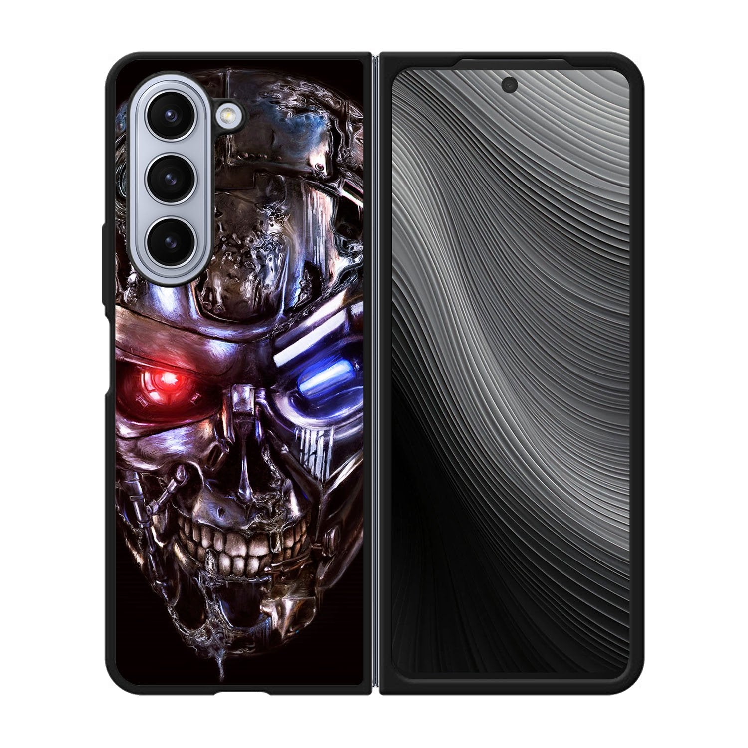 Terminator Robot Skull Case Samsung Galaxy z Fold 5 5G BC2563