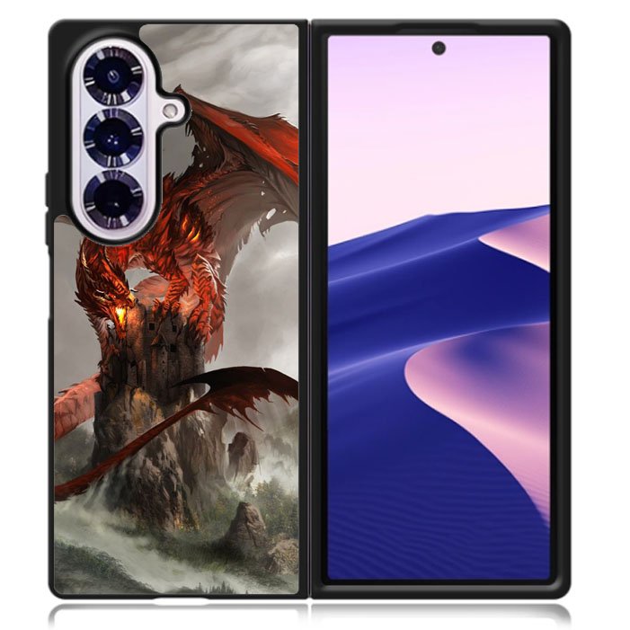 red dragon wallpaper Samsung Galaxy Z Fold 7 5G Case BC2567