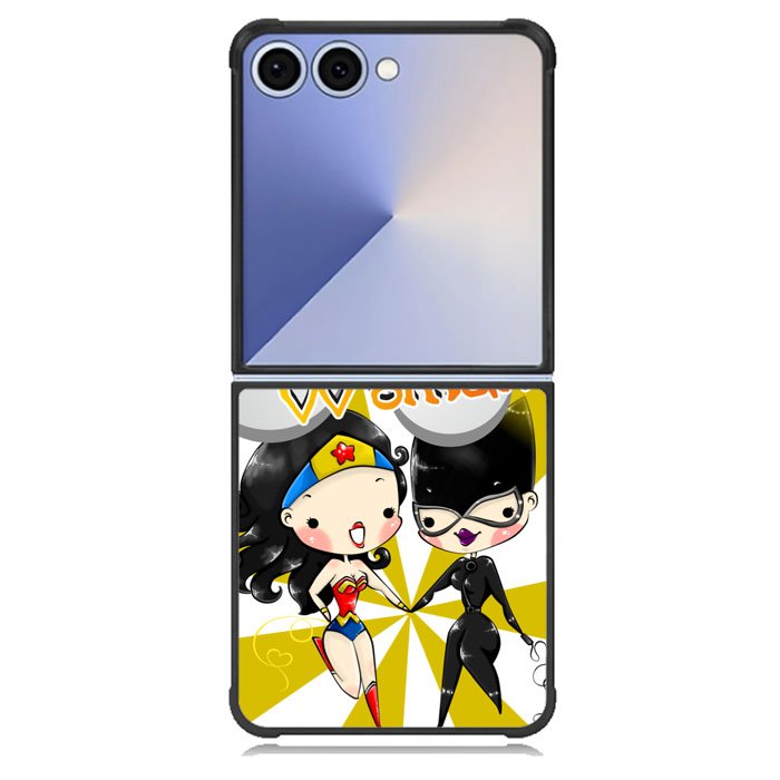 Wonder Woman And Catwoman Samsung Galaxy Z Flip 7 Case BC2292