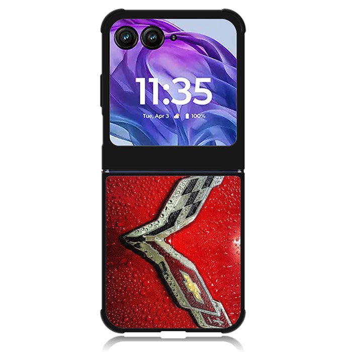 Corvette Logo Condenses Motorola Moto Razr 2024 , Moto Razr 50 Case