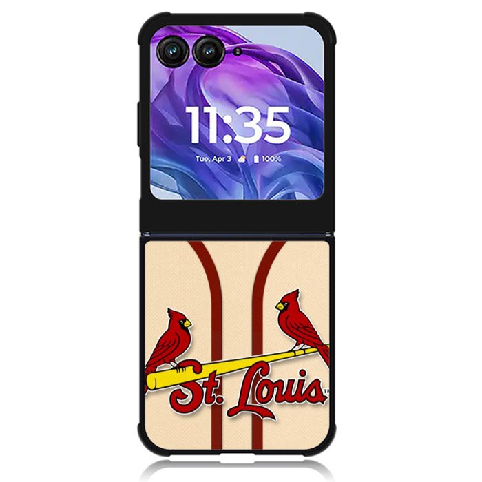 St Louis Cardinal Motorola Moto Razr 2024 , Moto Razr 50 Case