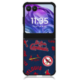 St Louis Cardinals Pattern Motorola Moto Razr 2024 , Moto Razr 50 Case