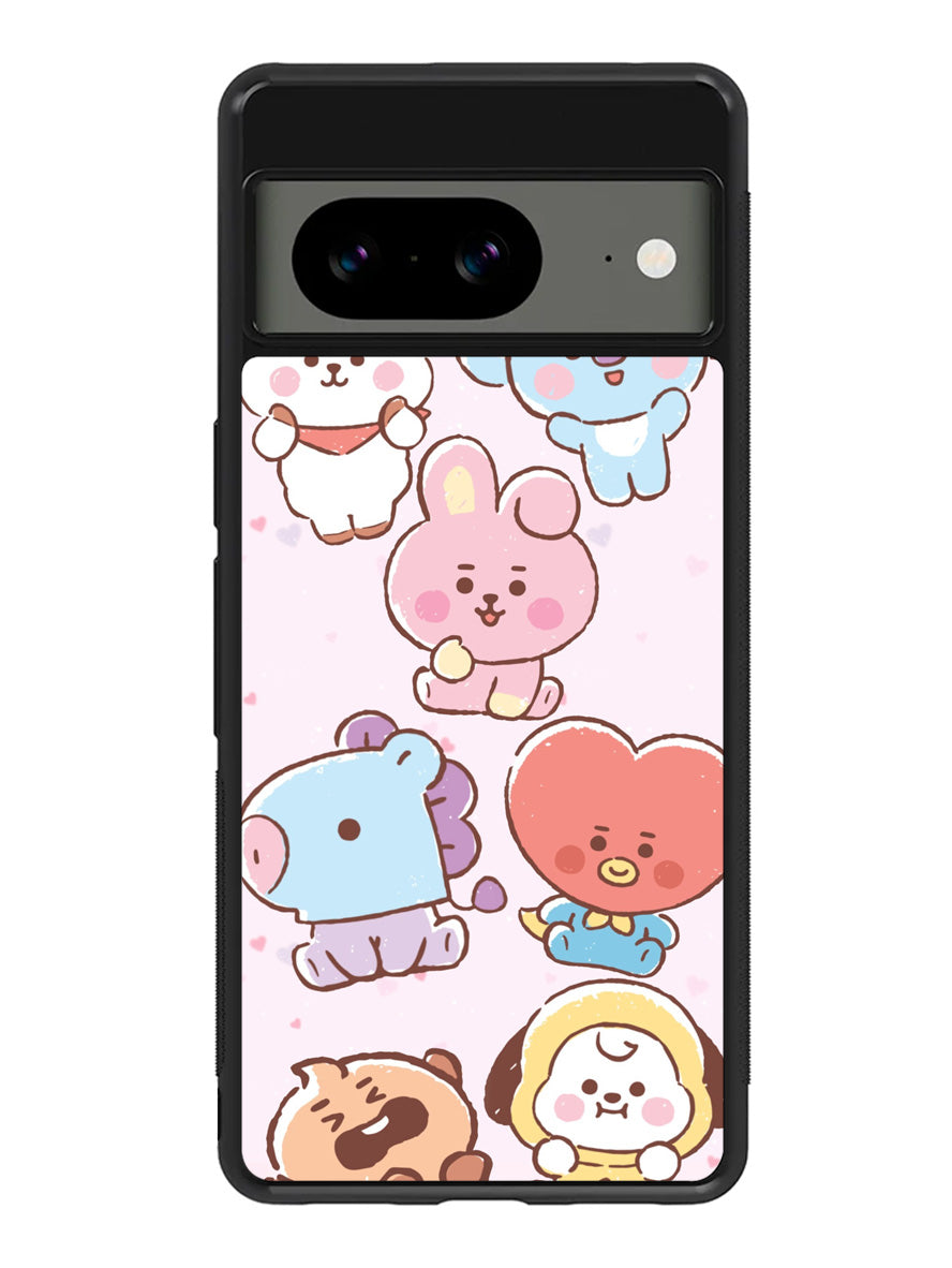 BTS Kawaii Google Pixel 8a Case