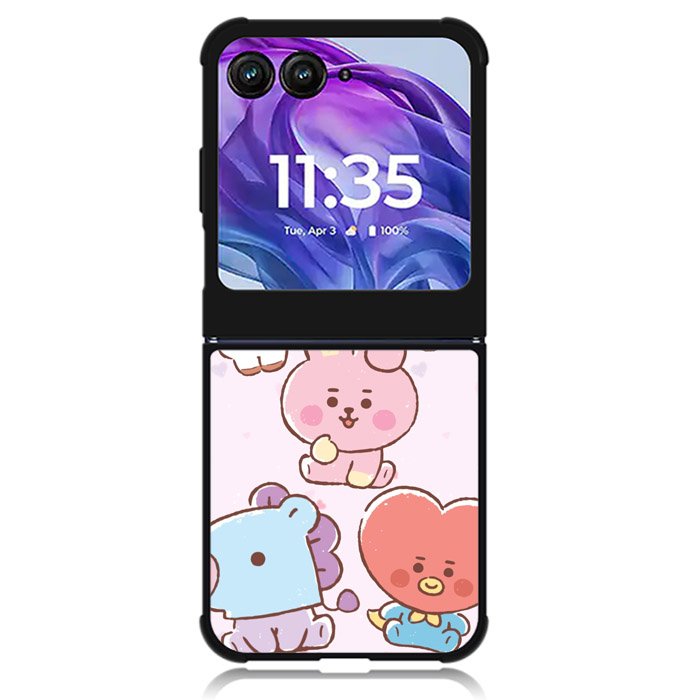 BTS Kawaii Motorola Moto Razr 2024 , Moto Razr 50 Case
