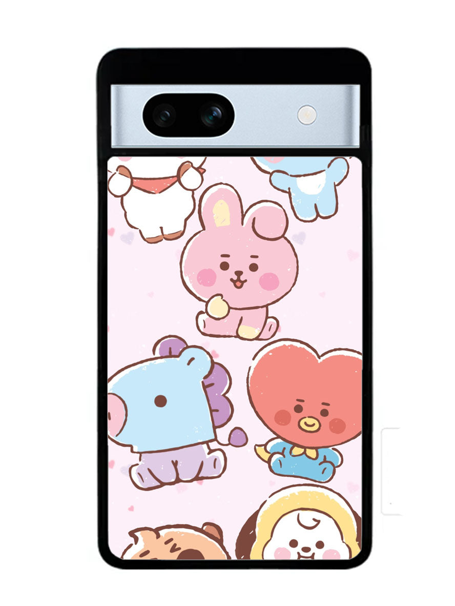 BTS Kawaii Google Pixel 7A Case