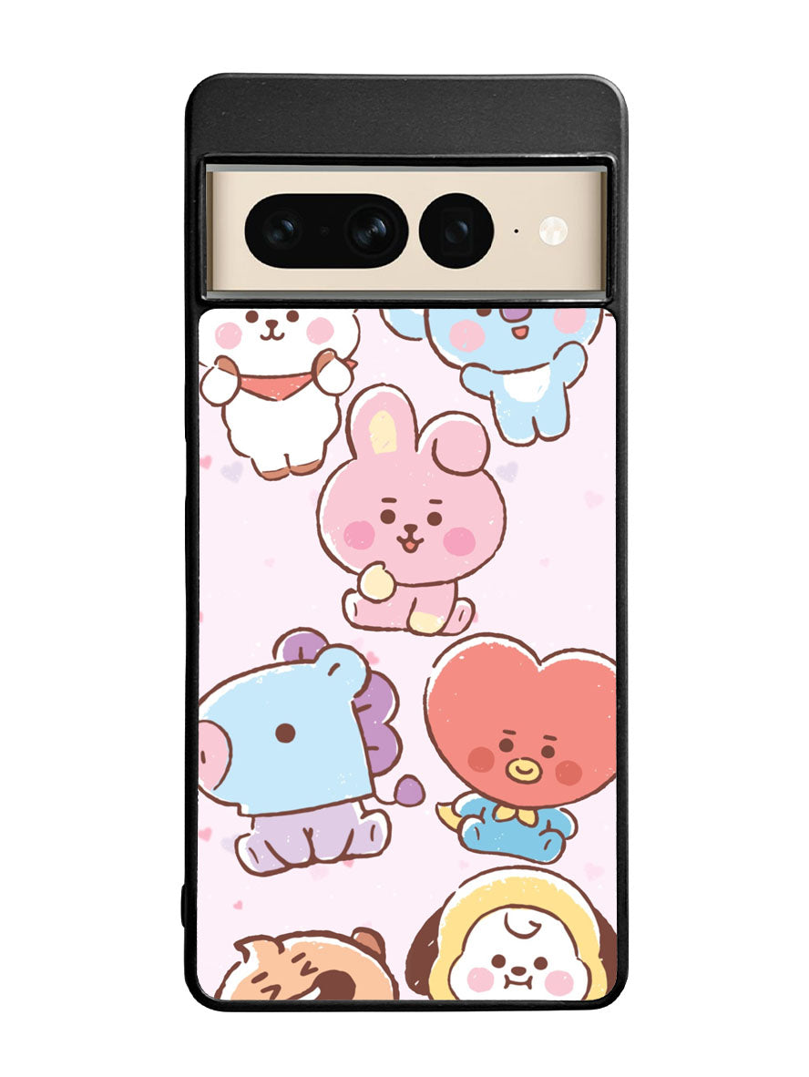 BTS Kawaii Google Pixel 7 Pro Case
