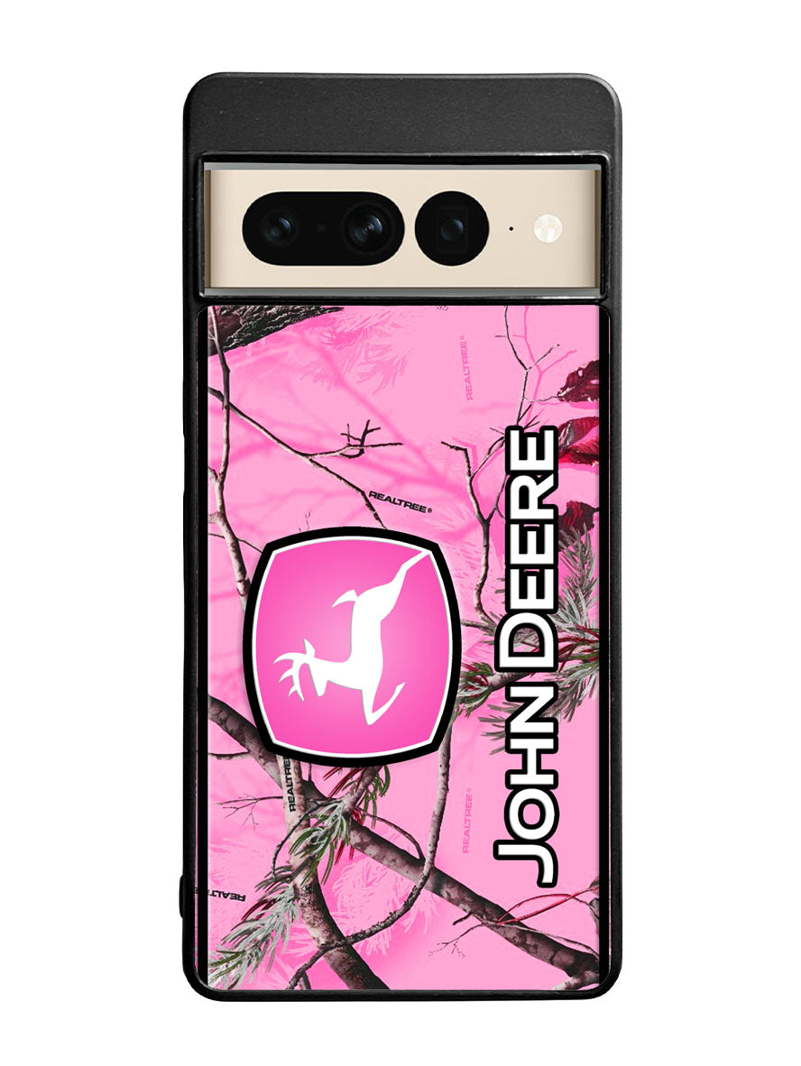 John Deere Pink Camo Google Pixel 7 Pro Case