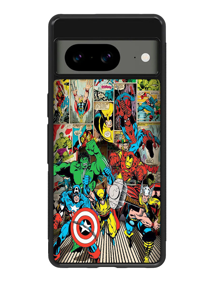 Marvel Comic Artwork Google Pixel 8a Case