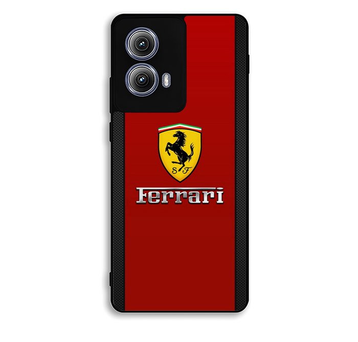 Ferrari Chrome Logo Motorola Moto Edge 2024 Case FE2193