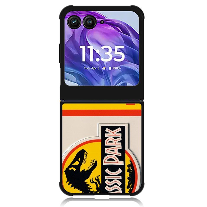 Jurassic Park Jeep License Motorola Moto Razr 2024 , Moto Razr 50 Case