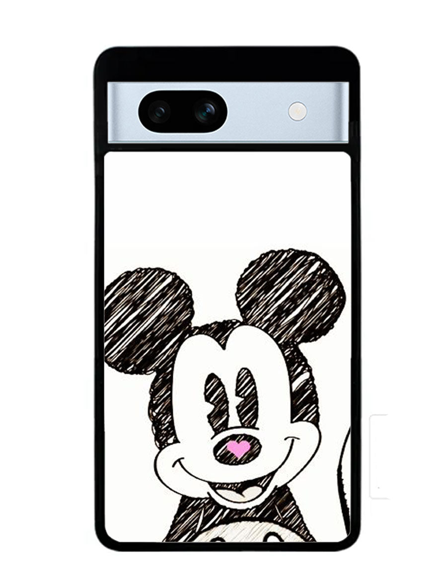 Mickey Mouse Hand Drawing Google Pixel 7A Case