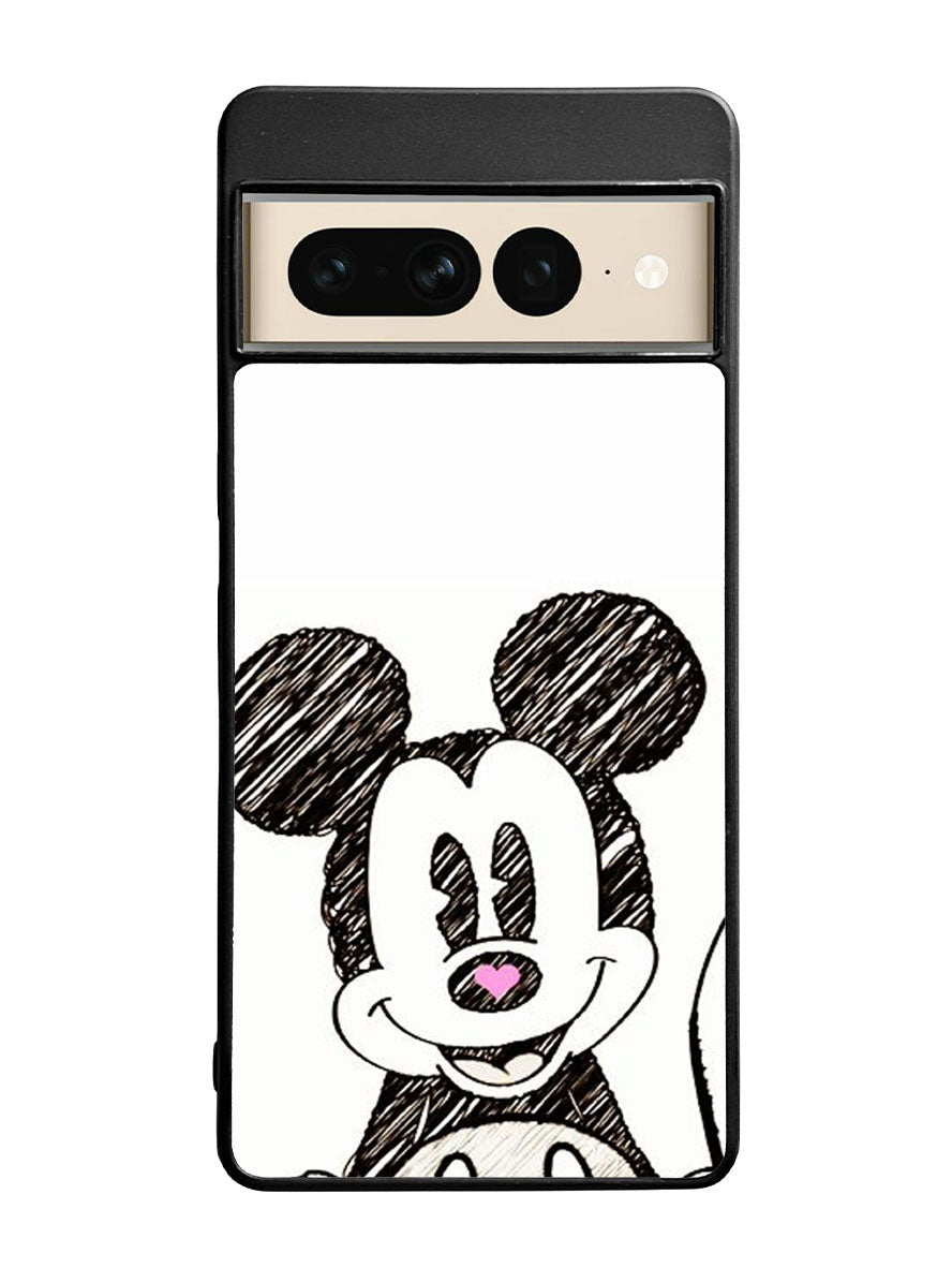 Mickey Mouse Hand Drawing Google Pixel 7 Pro Case