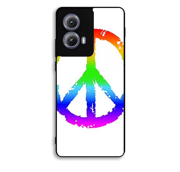 60S Peace Sign Logo Motorola Moto Edge 2024 Case FE0107
