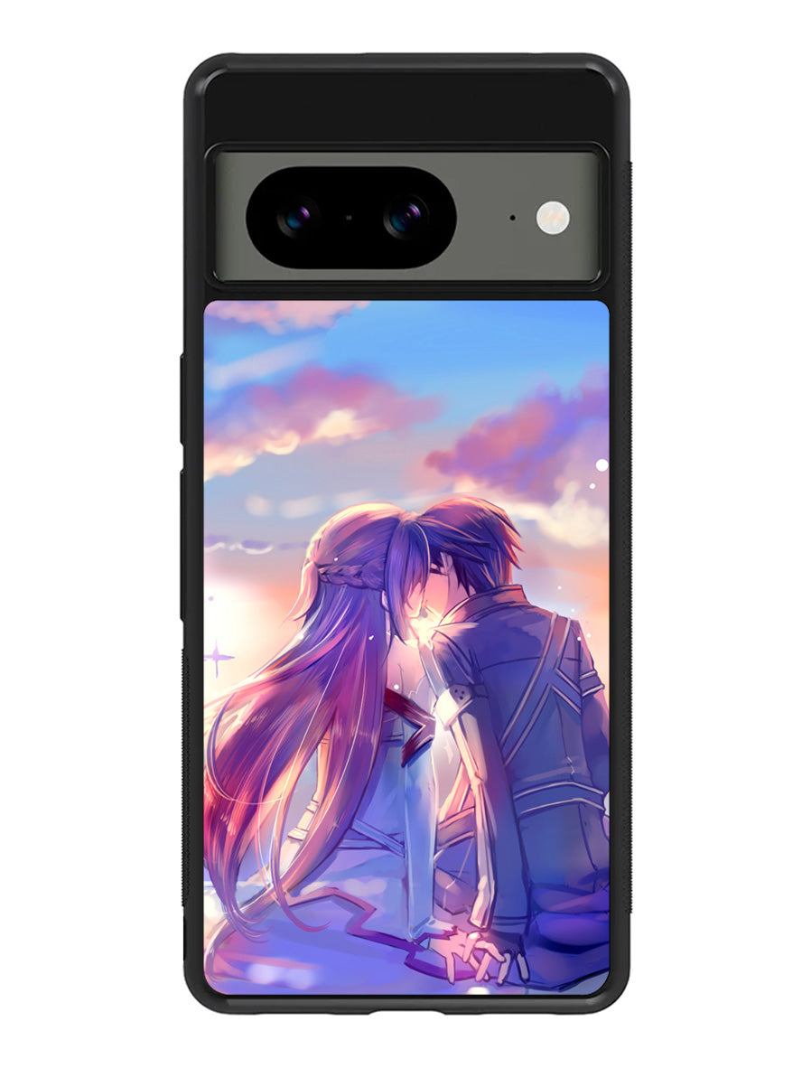 Anime Asuna Yuuki Kirito Sinon SAO Google Pixel 8a Case