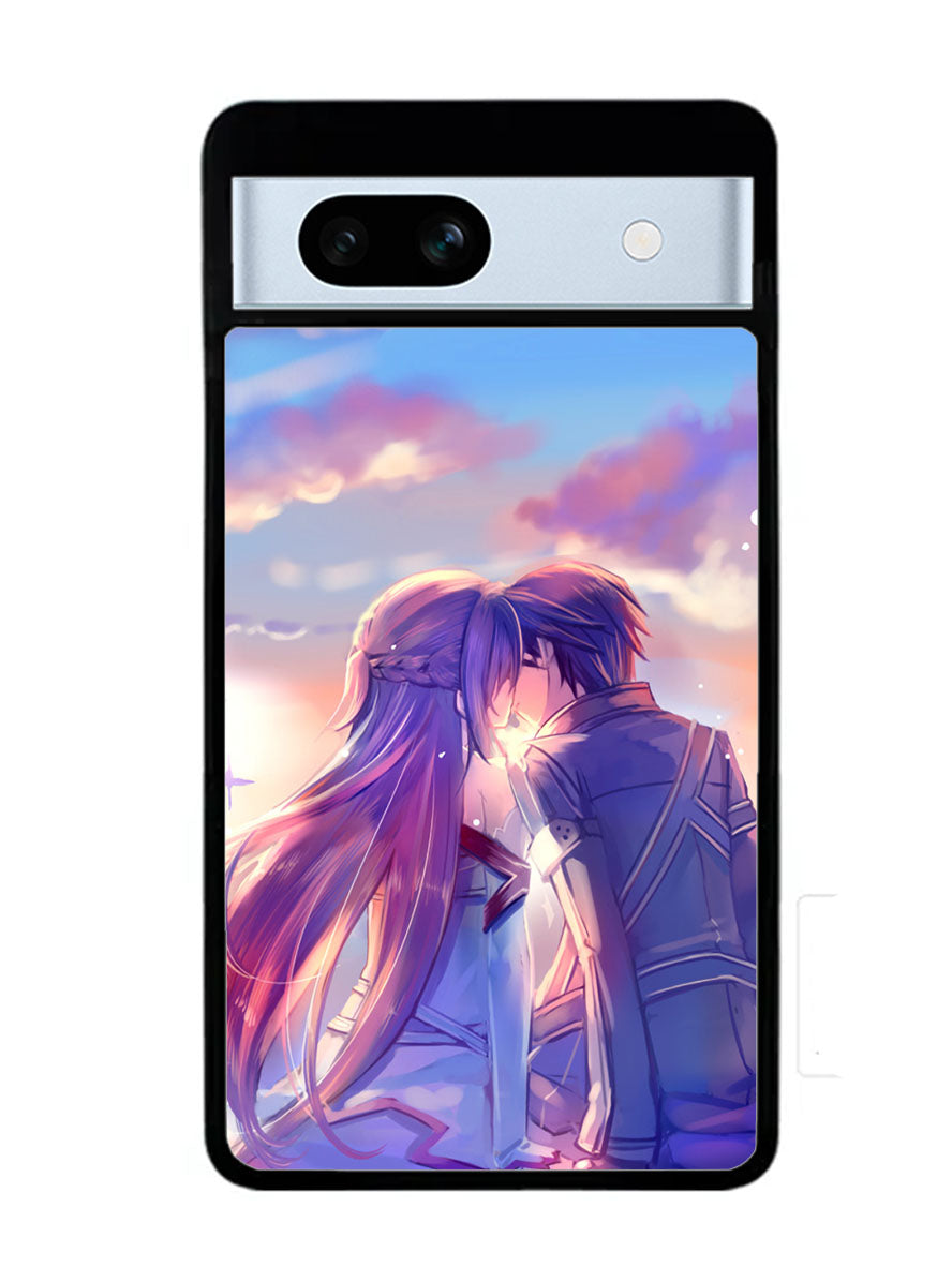 Anime Asuna Yuuki Kirito Sinon SAO Google Pixel 7A Case