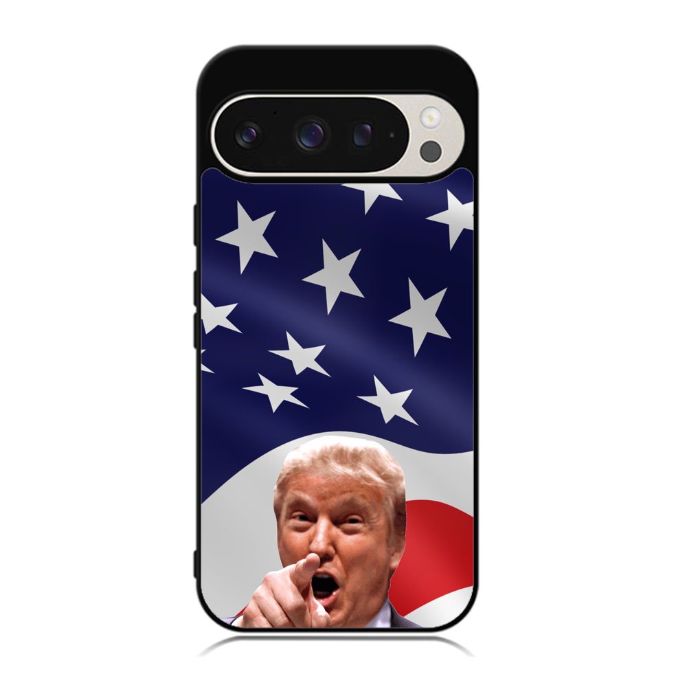 Donald Trump American Flag Background Case Google Pixel 9 Pro XL BC1618