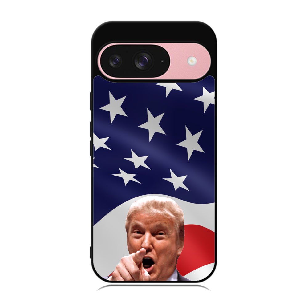 Donald Trump American Flag Background Case Google Pixel 9 BC1618