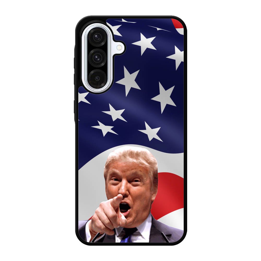 Donald Trump American Flag Background Samsung Galaxy A56 Case BC1618