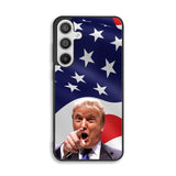 Donald Trump American Flag Background Samsung Galaxy A26 Case BC1618