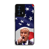 Donald Trump American Flag Background Motorola Moto G Power 5G 2024 Case BC1618