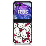 Hello Kitty Face Pattern Motorola Moto Razr 2024 , Moto Razr 50 Case