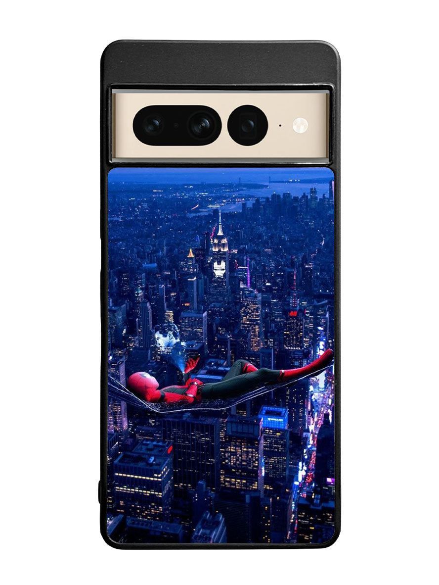 Spiderman In Sky Google Pixel 7 Pro Case