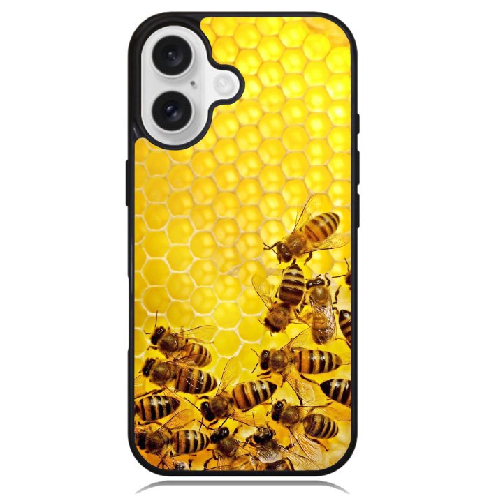 Bee Honeycomb Case iPhone 16 BC0078