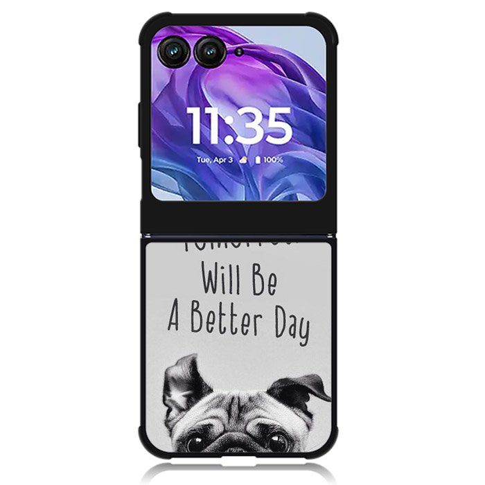 Dog Pug Motorola Moto Razr 2024 , Moto Razr 50 Case