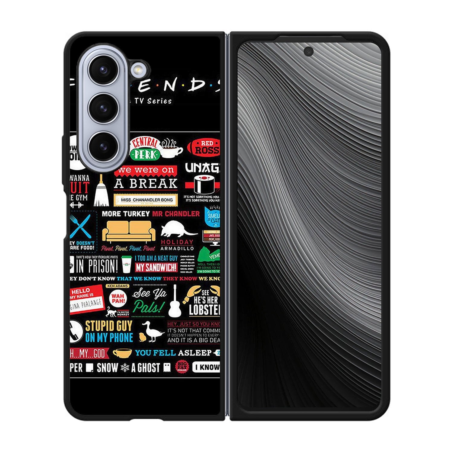 Friends TV Show Poster Case Samsung Galaxy z Fold 5 5G BC0057