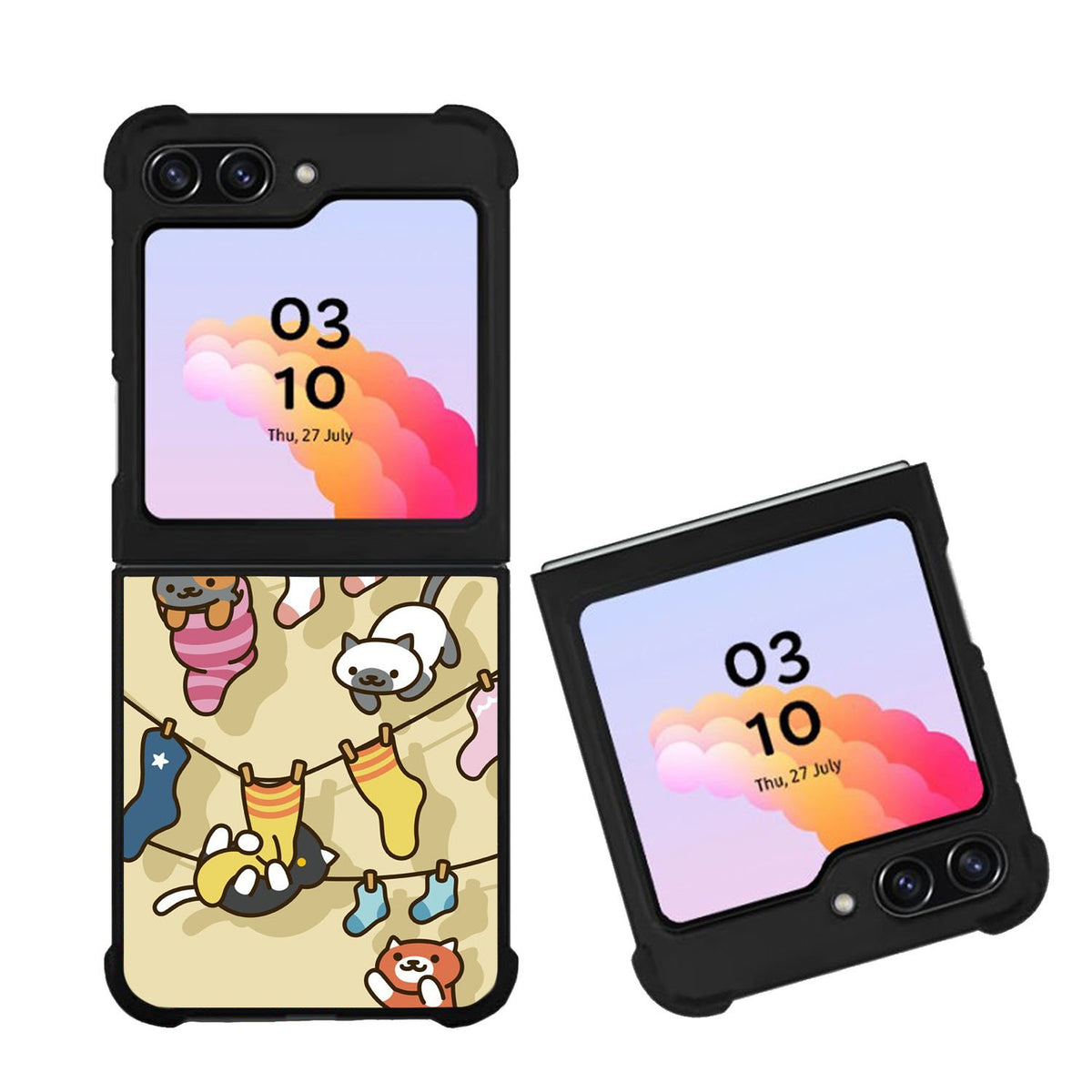 Neko Atsume Case Samsung Galaxy Z Flip 5 5G BC0031