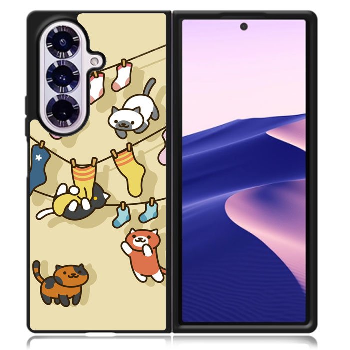 Neko Atsume Samsung Galaxy Z Fold 7 5G Case BC0031