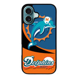 Miami Dolphins Logo Case iPhone 16 Plus BC0025